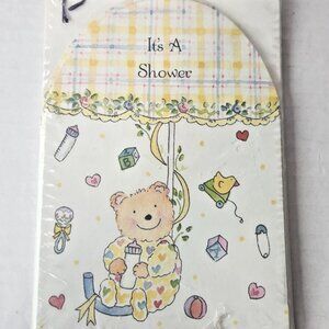 Vintage Marcel Schurman Baby Shower Invitations Sealed Deadstock 8 Ct